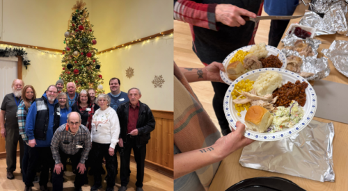 Westbank Lions Club members serve Christmas dinner to homeless population